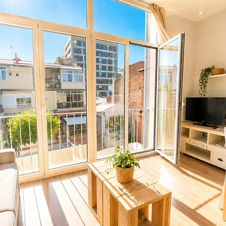 아파트 Loft Poblenou Cerca De La Playa/wifi/azotea 바르셀로나